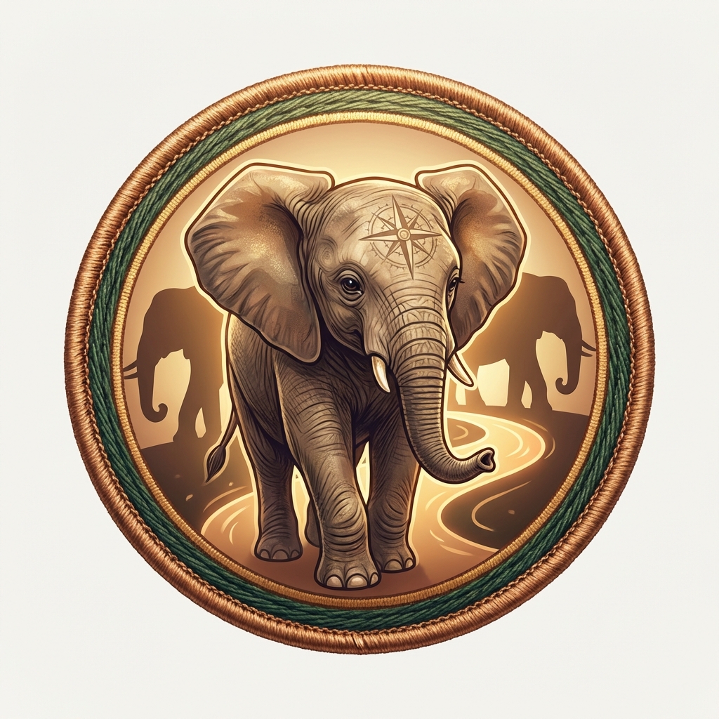 Elephant Explorer badge art