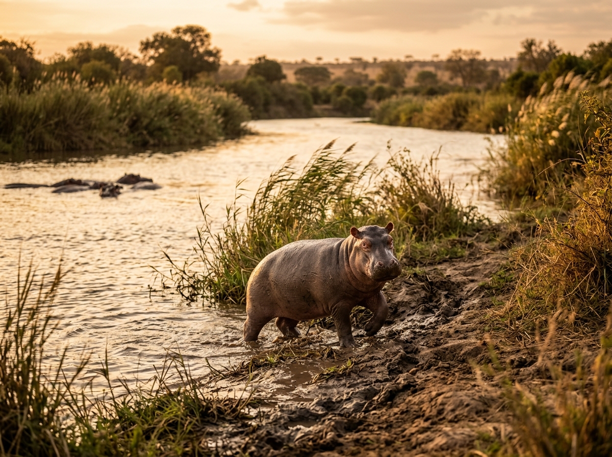 Baby hippo story artwork